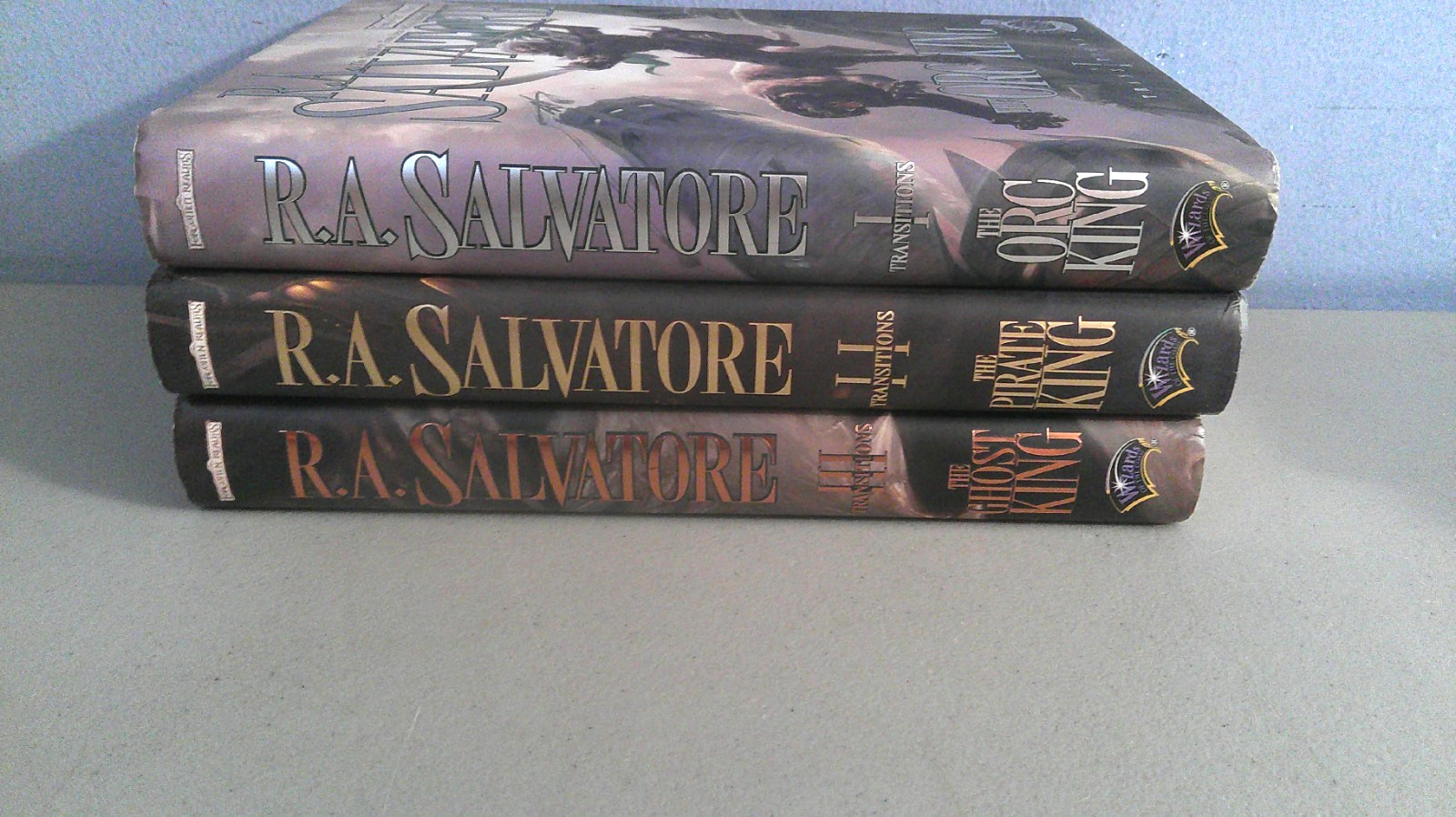 Forgotten Realms:Transitions Books I, II, & III HC 1st Prints by R.A. Salvatore