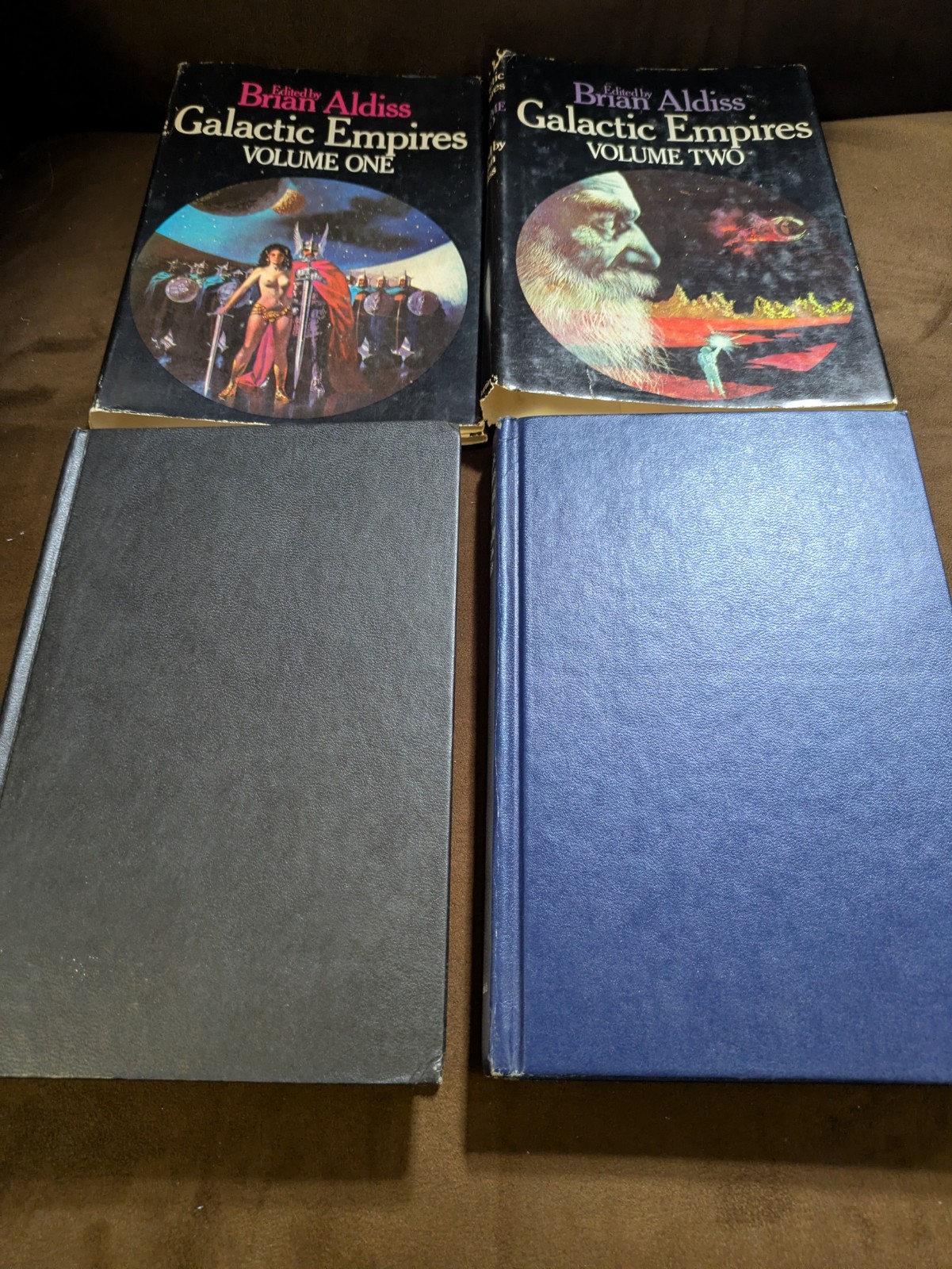Galactic Empires Volumes 1 And 2, HCDJ, Edited By Brian Aldiss. Read Description
