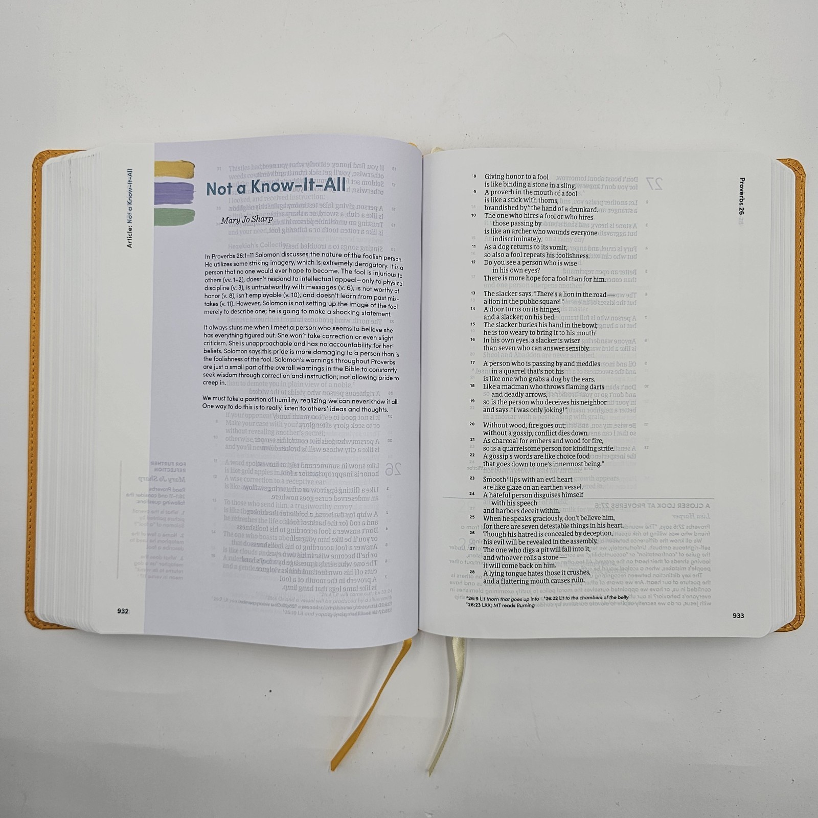 LIKE NEW | CSB Lifeway Women’s Bible | Marigold LeatherTouch | Devotional Study
