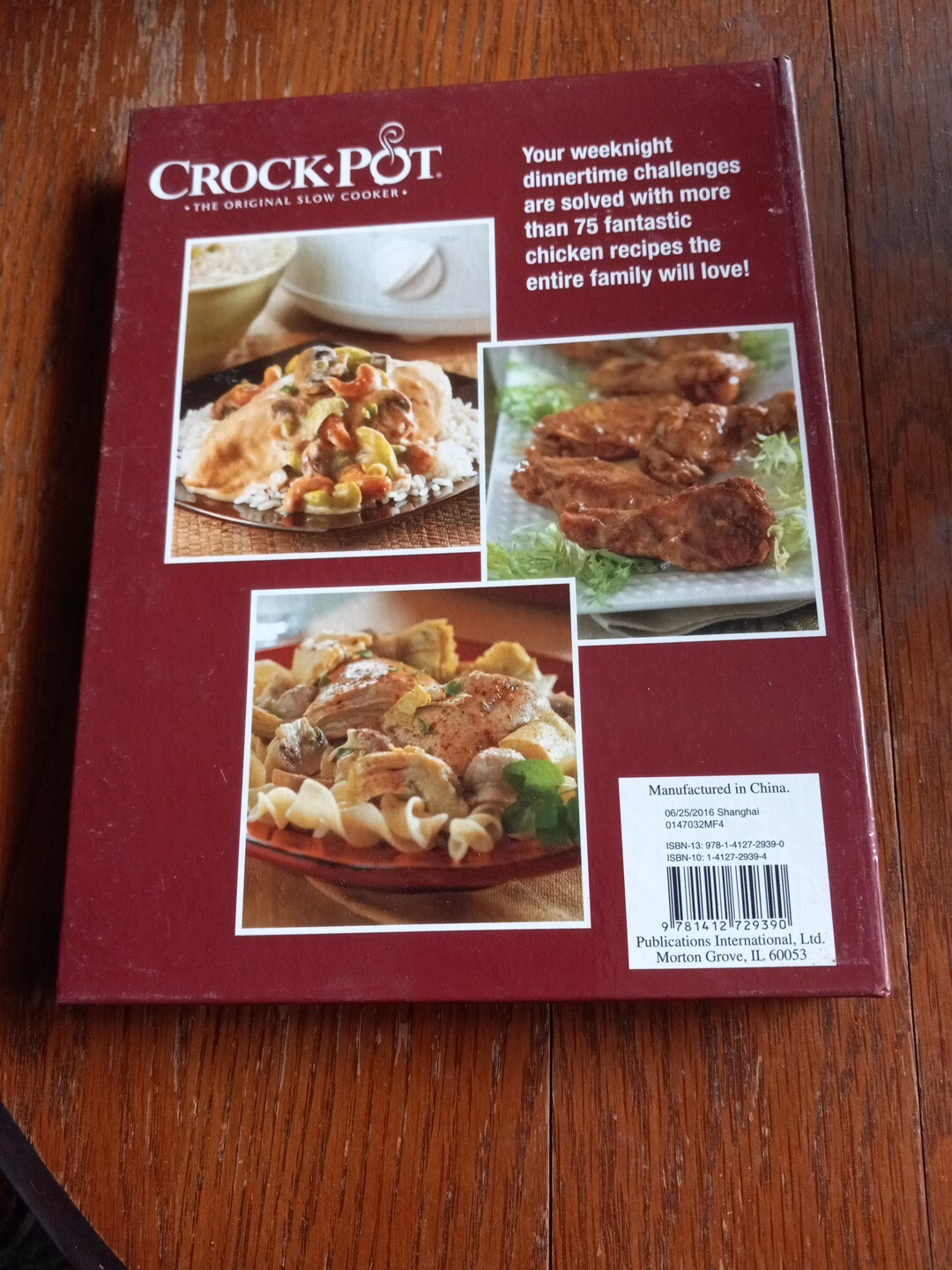 Crock-Pot The Original Slow Cooker Chicken Hardcover With Spiral 2009