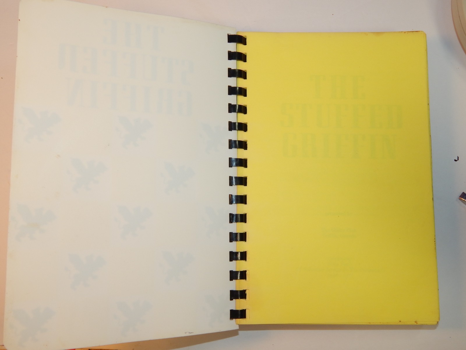 Vintage The Stuffed Griffin Cookbook the Utility Club Griffin, Georgia 1927-1977