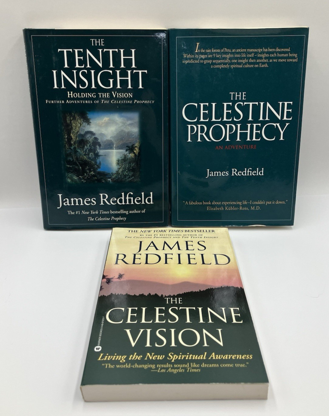 Celestine Prophecy Lot of 3 by James Redfield Spiritual Awareness Vintage HC PB