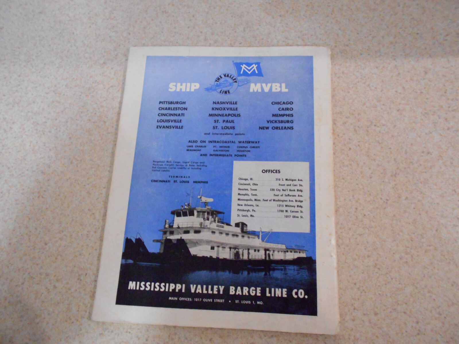 Interstate Port Handbook 1956 22nd edition Inland Marine Industry 116 Pages