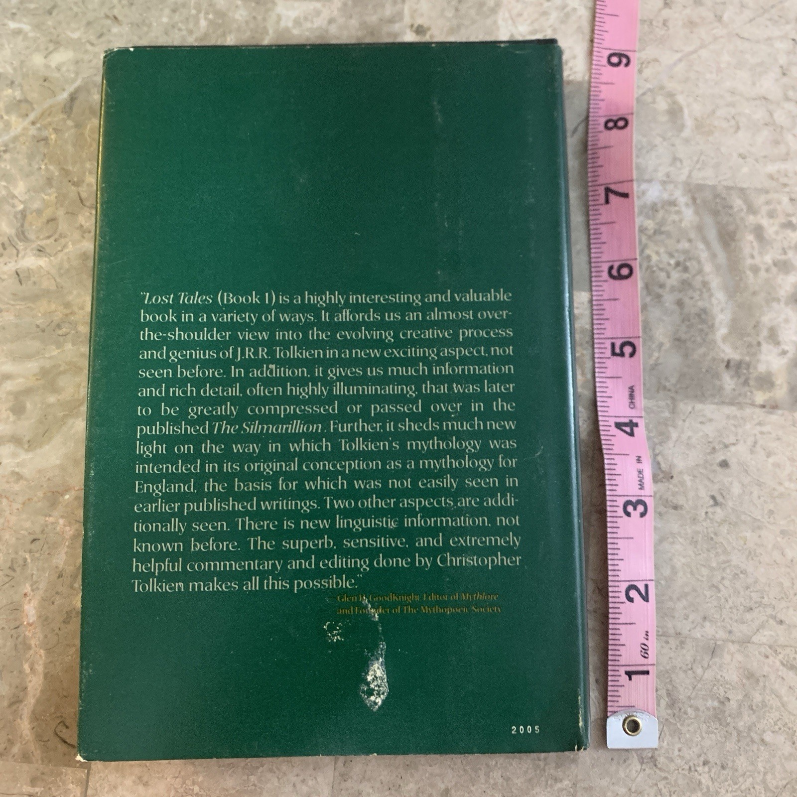 J.R.R. Tolkien The Book of Lost Tales Part One 1984 First Book Club Edition HCDJ
