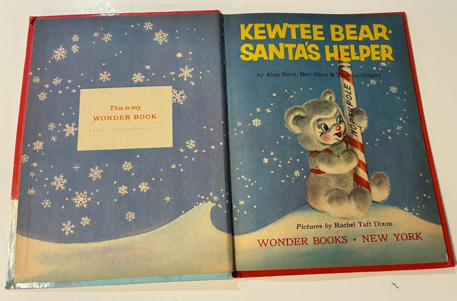 Lot of three 1950’s WONDER BOOKS – Wizard of Oz, KEWTEE BEAR, SO THIS IS SPRING