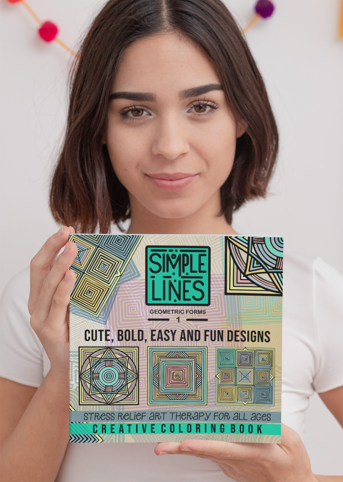 SIMPLE LINES – GEOMETRIC FORMS – Coloring Book