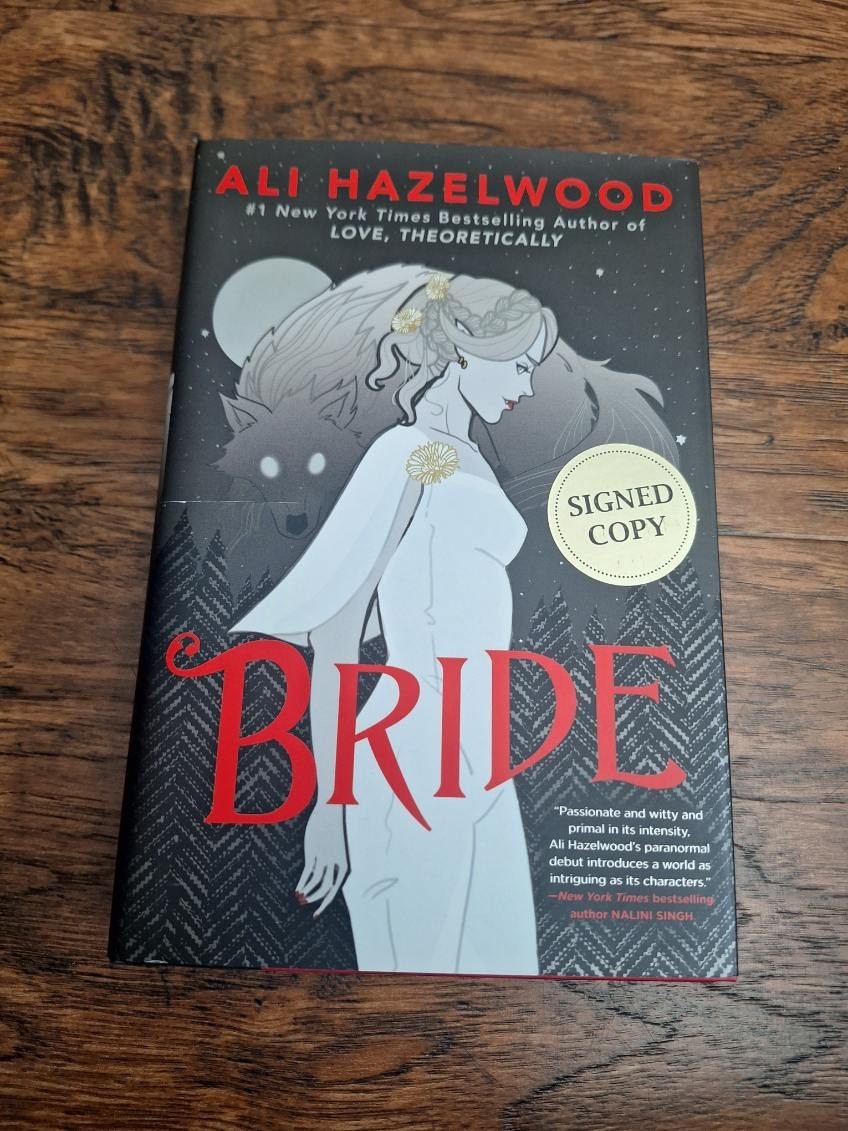 Bride Ali Hazelwood Signed 1st Edition Barnes & Noble slight sleeve cut