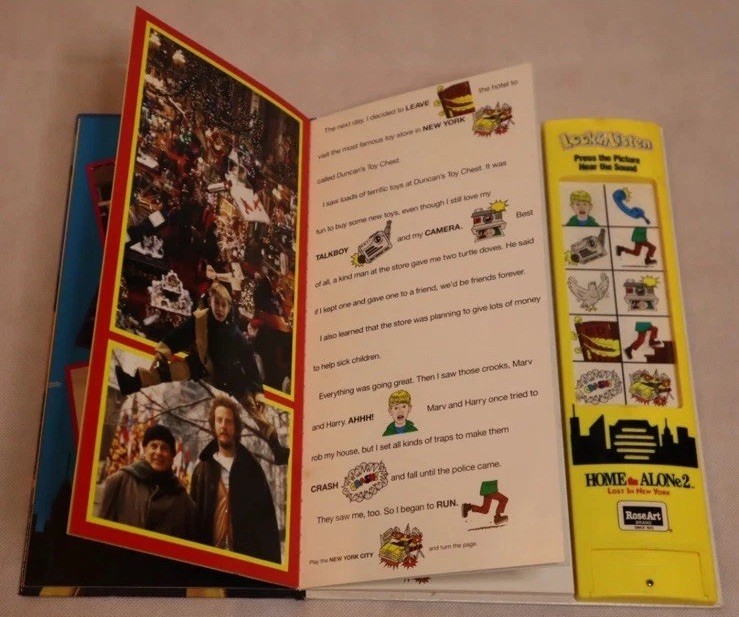 HOME ALONE 2 LOST NEW YORK VTG SOUND & STORYBOOK LOOK ‚N LISTEN ELECTRONIC 1992
