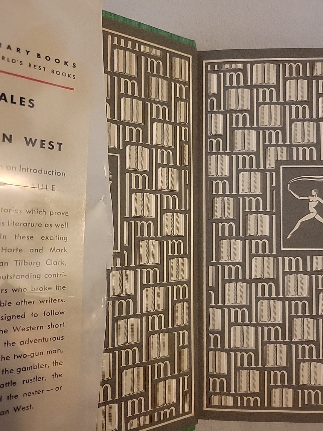Great Tales of the American West Harry E. Maule 1945 HCDJ Modern Library