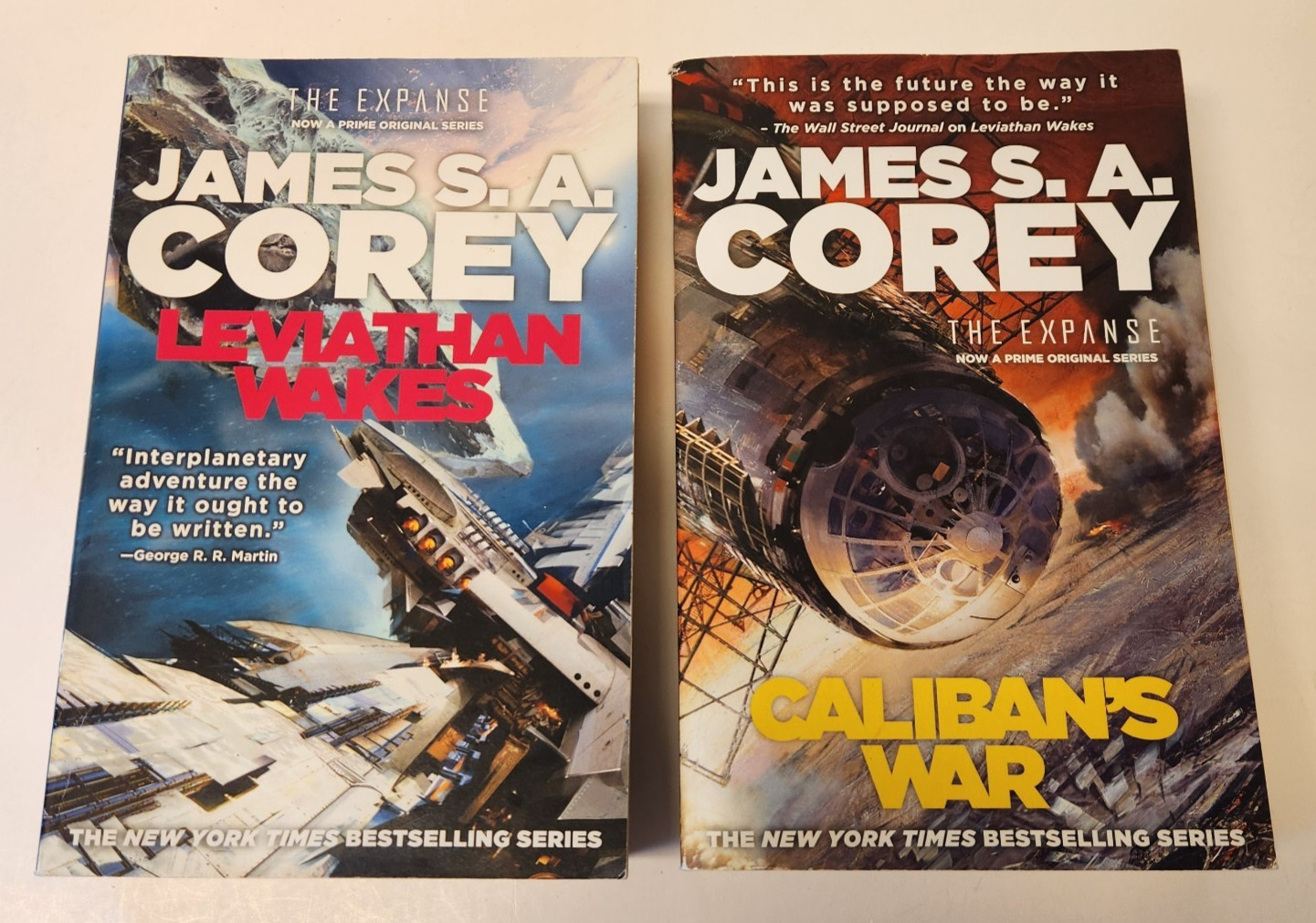 Lot of 2 The Expanse Paperback Books 1 & 2 by James S. A. Corey First Edition