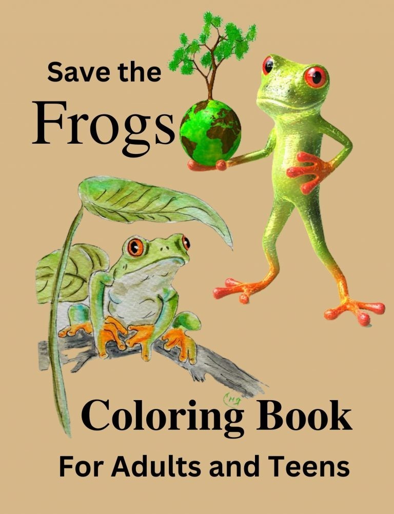 Best frog Coloring Book Save The Frog 108 Pages 8.5 x 11 for All Ages