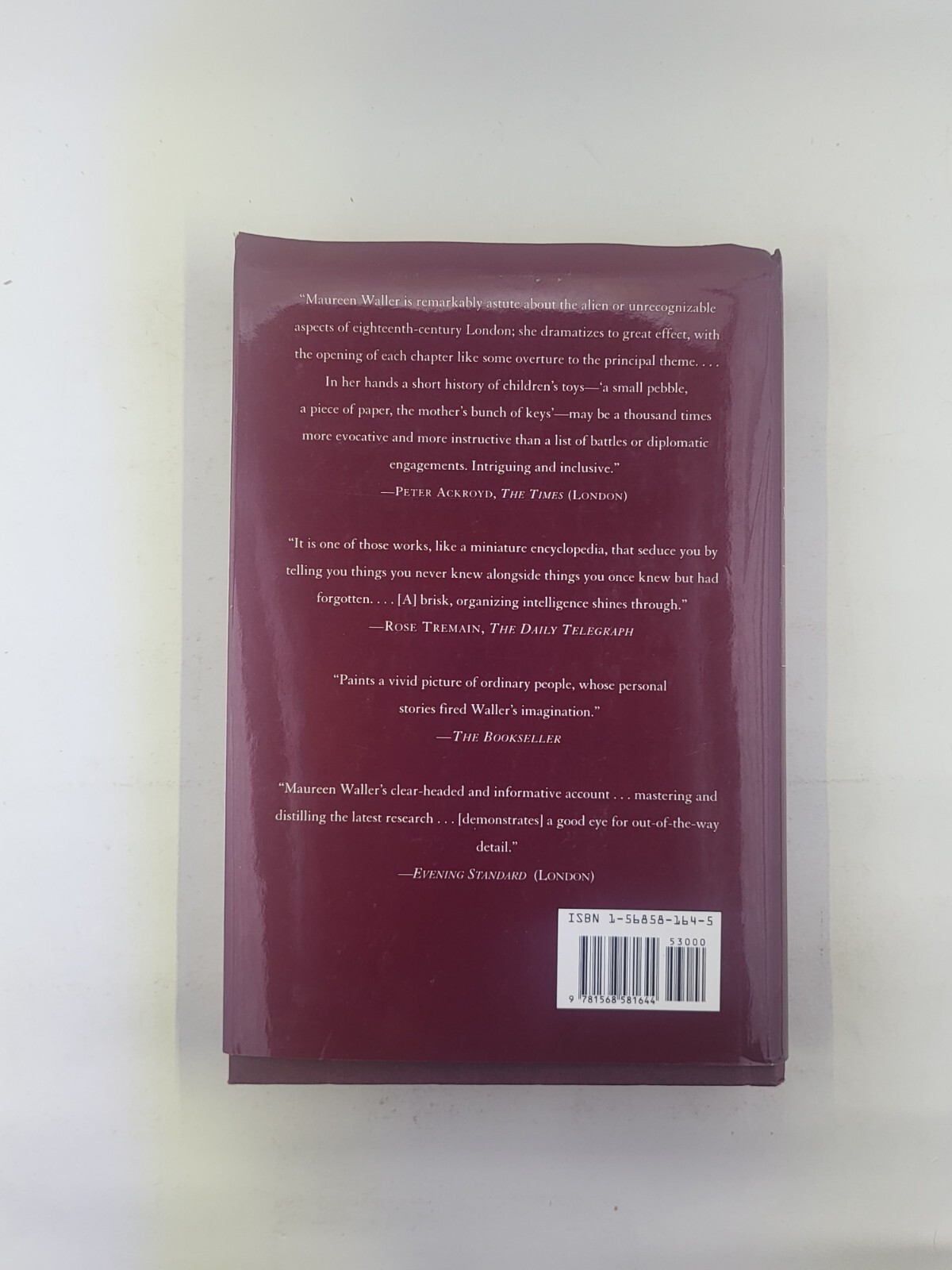 1700: Scenes from London Life by Waller, Maureen First Edition Hardcover 2000