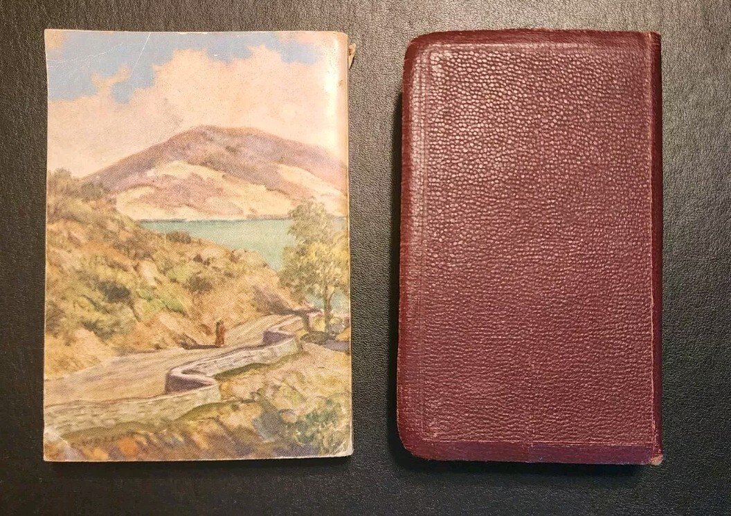 2 Vintage Pocket Size Bible New Testament American Bible Society & Gideons 1950s