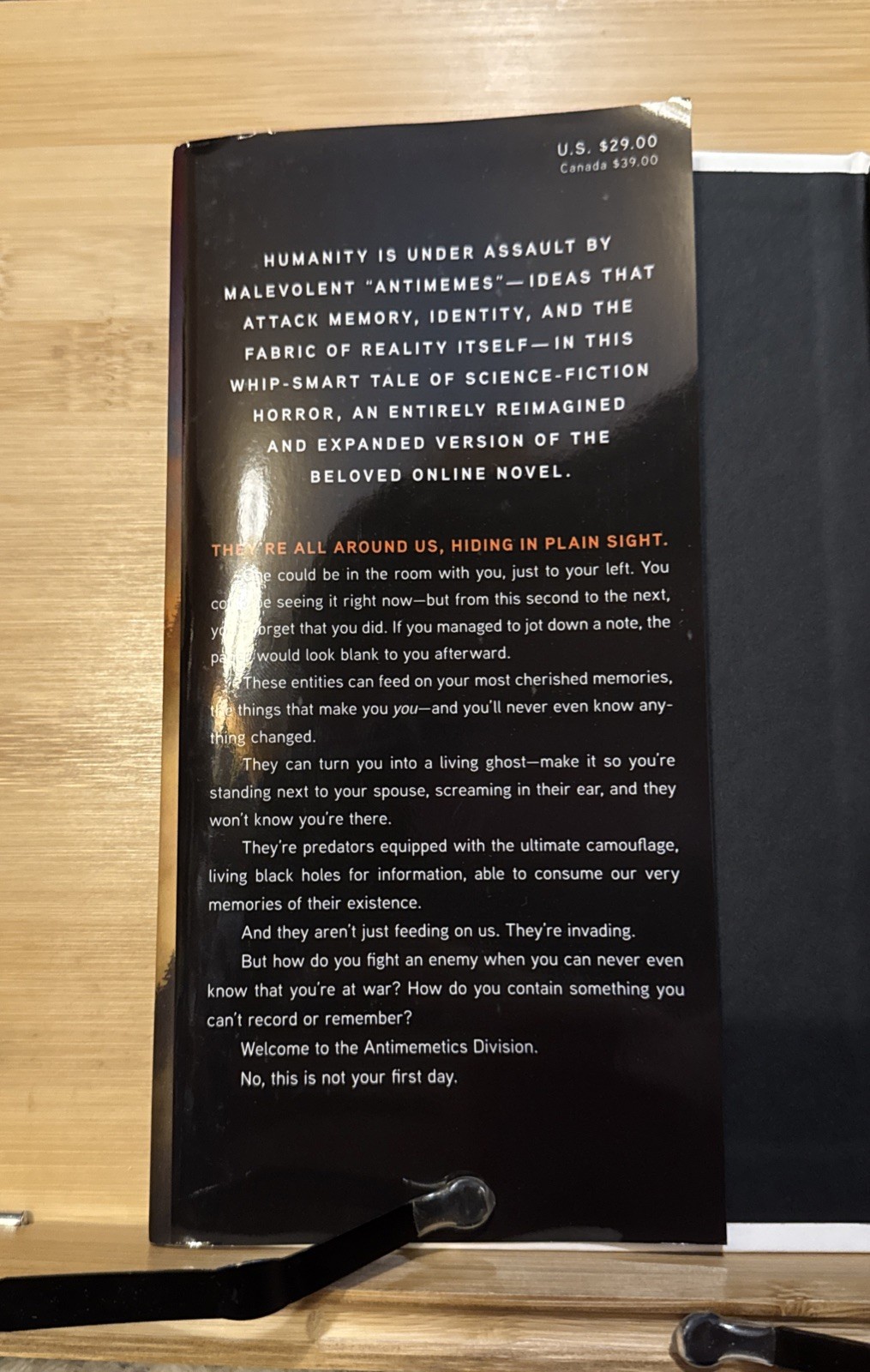 There Is No Antimemetics Division – QNTM (Hardcover) First US Edition/2nd Print