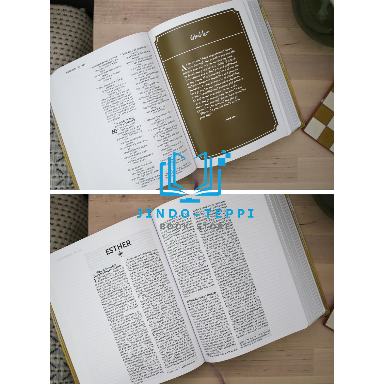 NRSVue Holy Bible Anne Neilson Angel Art Green Leathersoft 2024