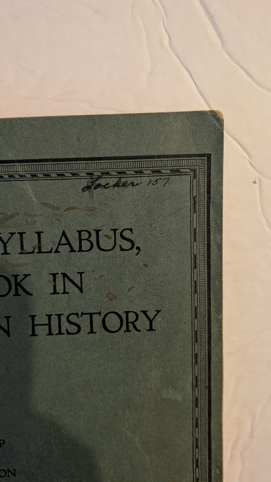 Map Exercises Syllabus Notebook Modern European History Bishop Robinson 1927