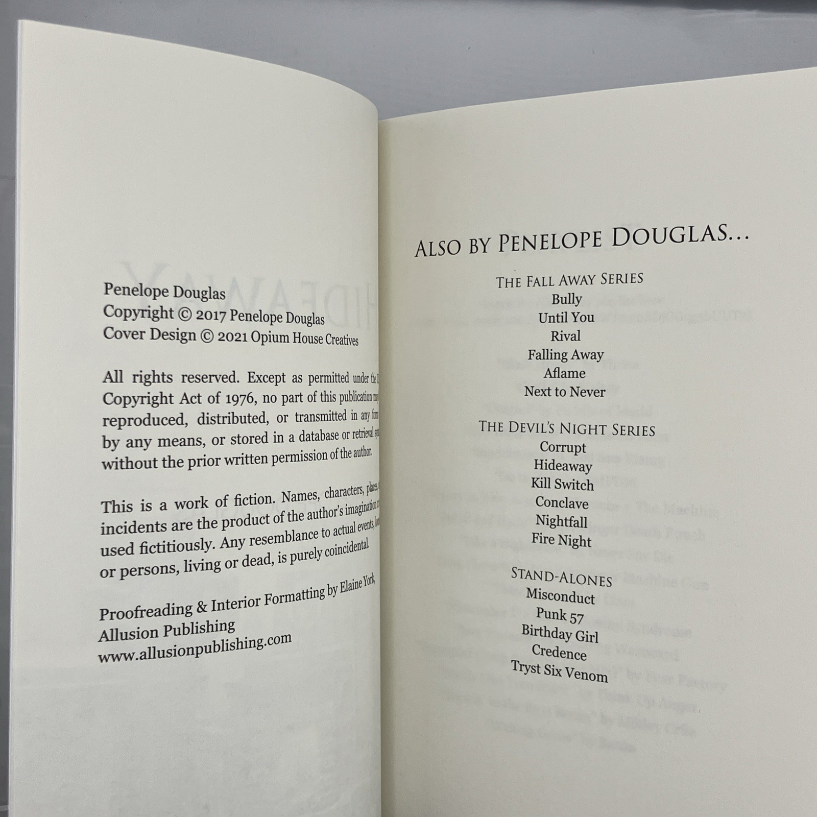 Devils Night Series Set By Penelope Douglas OOP Cover Art Nightfall Is Signed