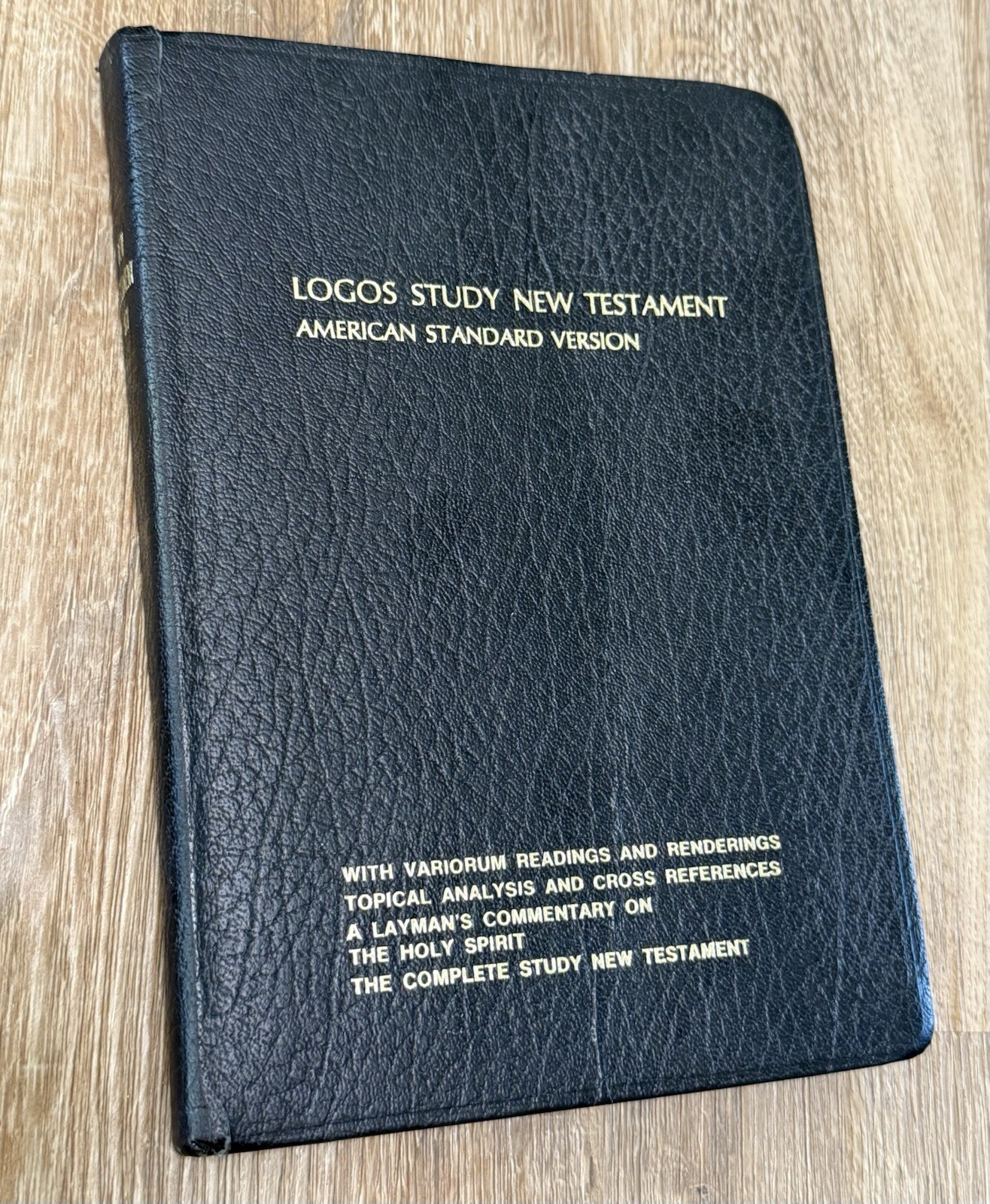 Logos Study New Testament Bible American Standard ASV Bonded Leather 1987