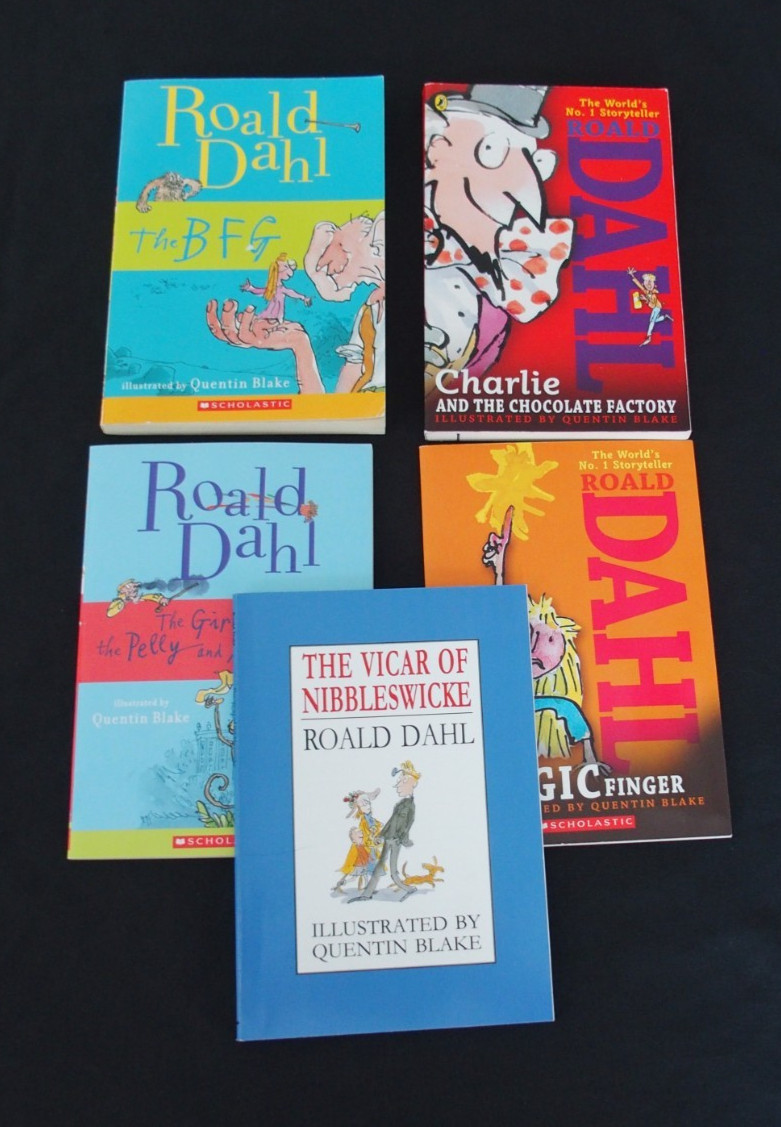 Roald Dahl Book LOT BFG Charlie Chocolate Factory Magic chapter summer reading