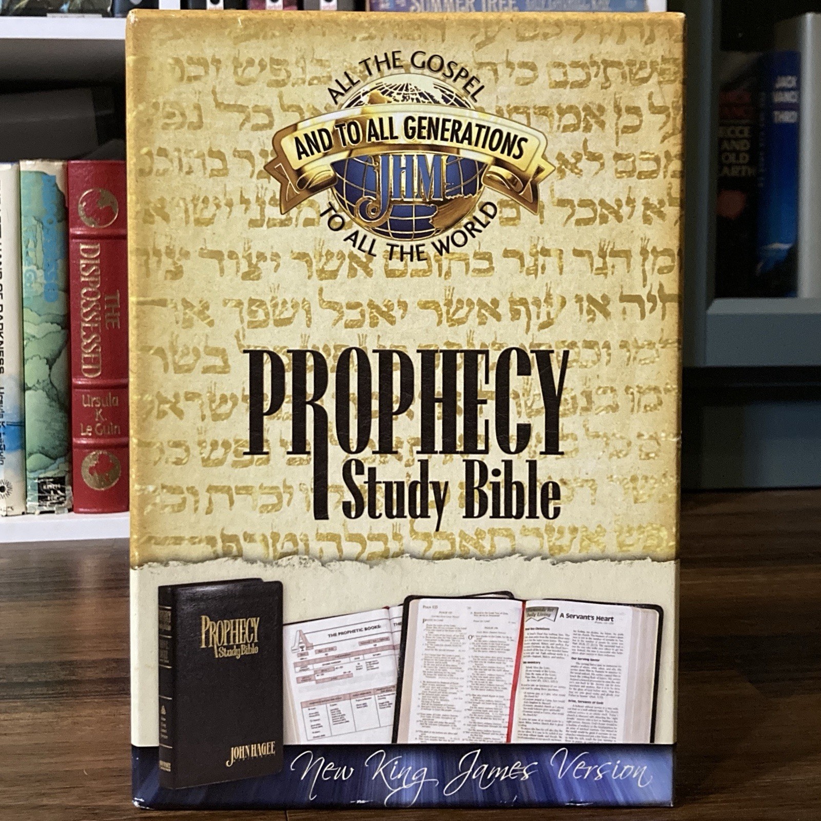 NKJV Prophecy Study Bible – John C. Hagee, editor (Thomas Nelson, 1997) leather