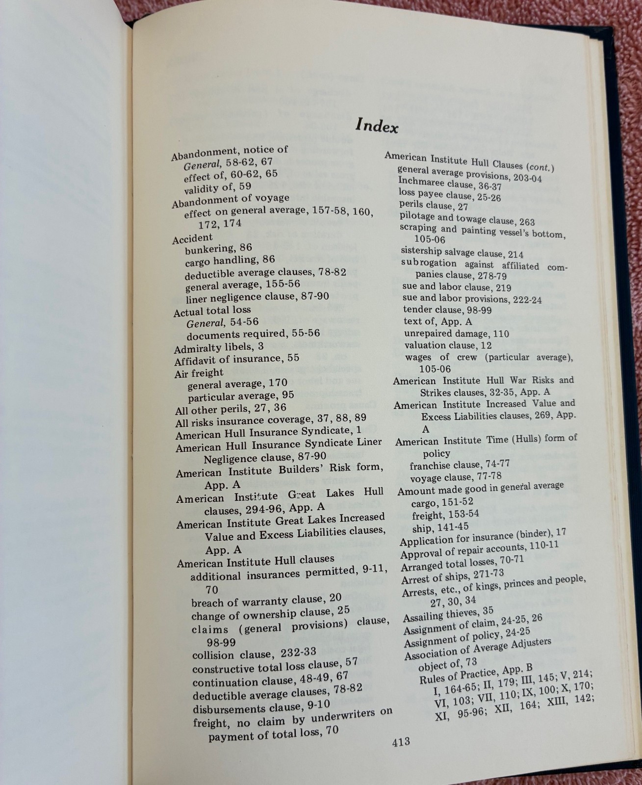 Marine Insurance and General Average in the United States- L Buglass SIGNED 1973