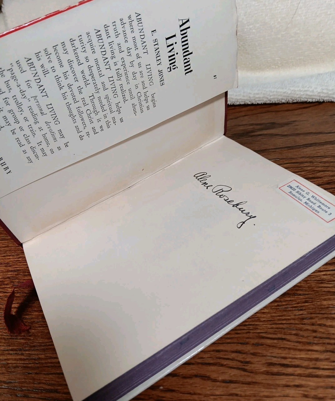 Abundant Living by E. Stanley Jones 1942