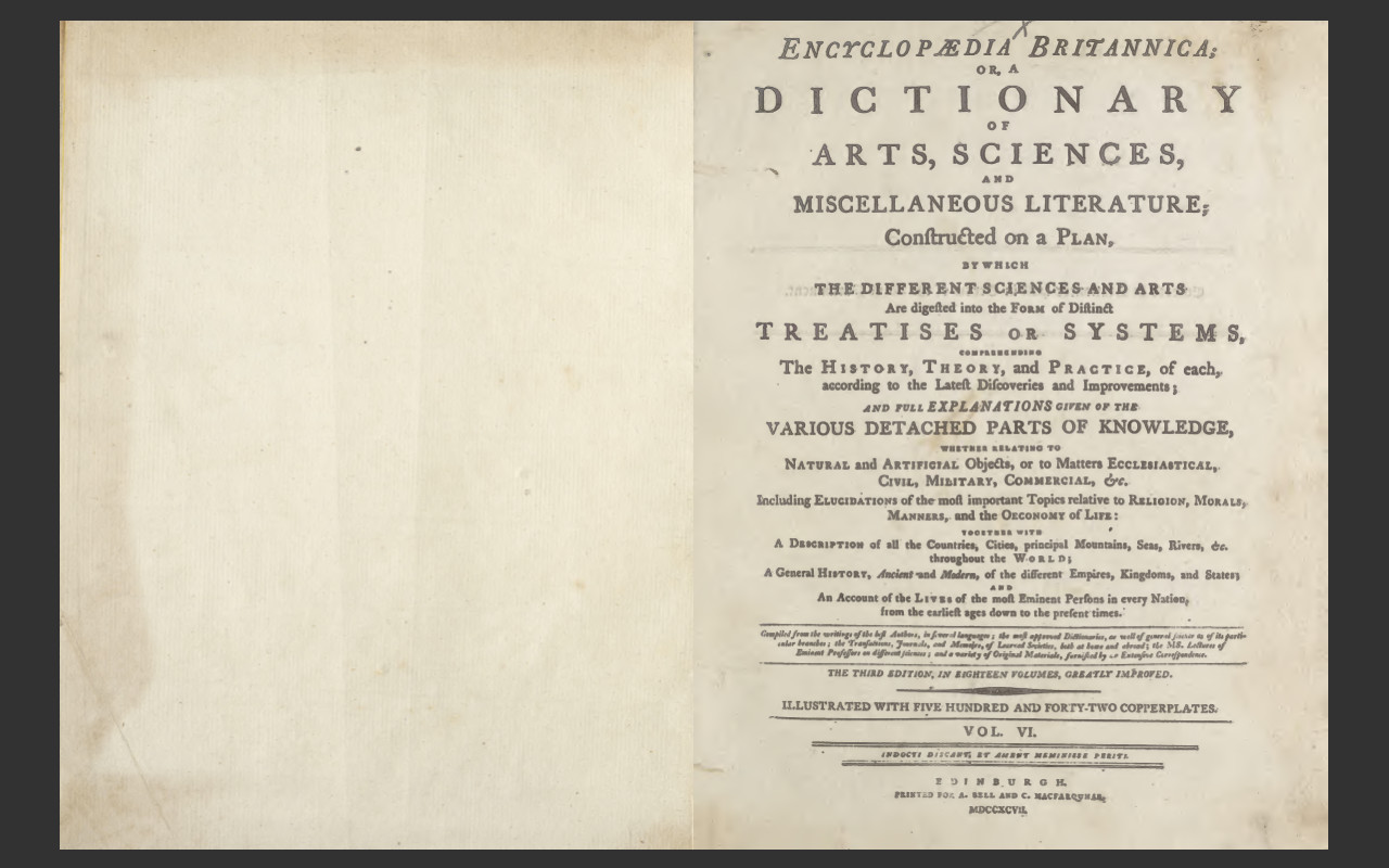 ENCYCLOPEDIA BRITANNICA, 1797 3rd Edition, all 18 Volumes, PDF E-book on DVD