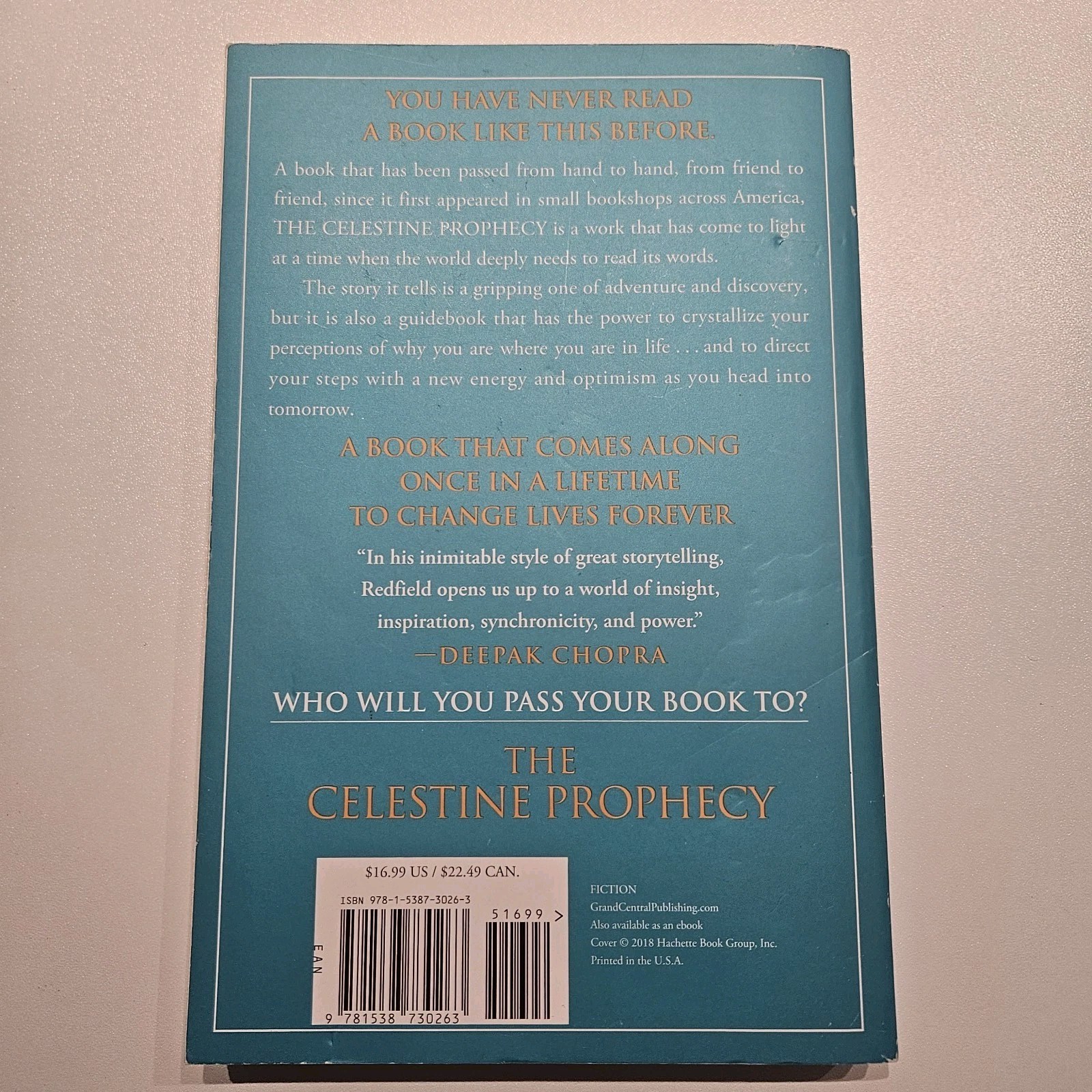 Celestine Prophecy by James Redfield (2018, Trade Paperback)