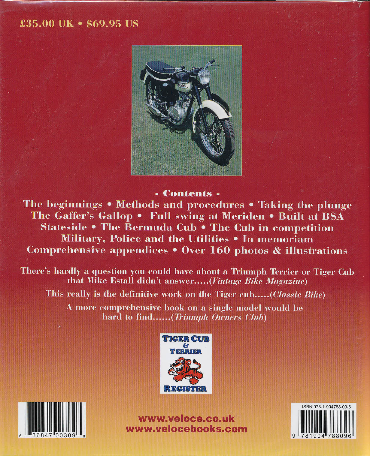 The Triumph Tiger Club Bible Mike Estall Vtg History Photo Motorcycle Veloce ’04