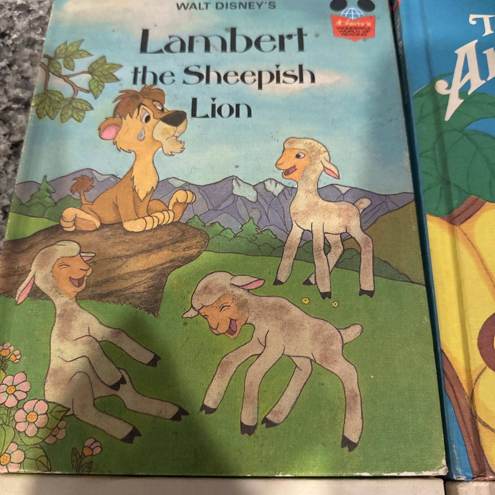 Vtg 1975 Walt Disney Wonderful World Of Reading 4 Book Lot Bambi Lion Aristocrat