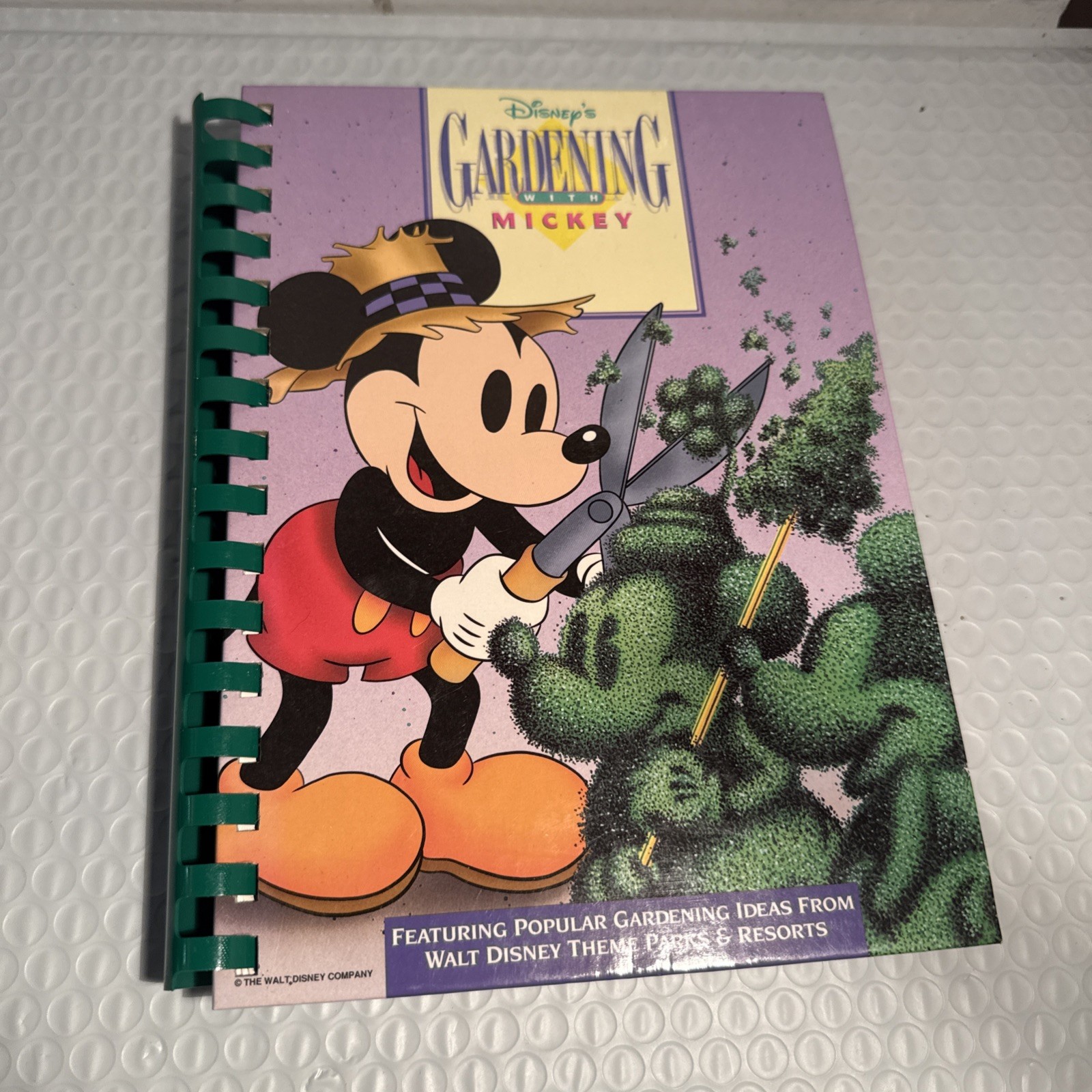 Disney’s Gardening with MICKEY Mouse 1st Edition Hardcover With Spiral Binding