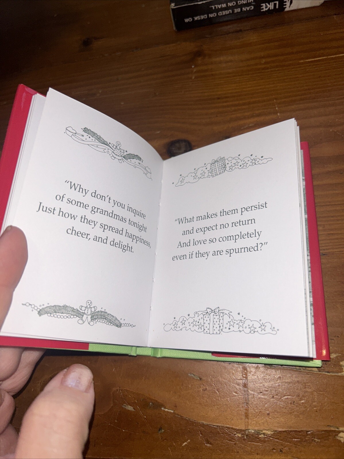 Grandma’s Night Before Christmas by Sue Carabine and Gibbs Smith Publisher B2