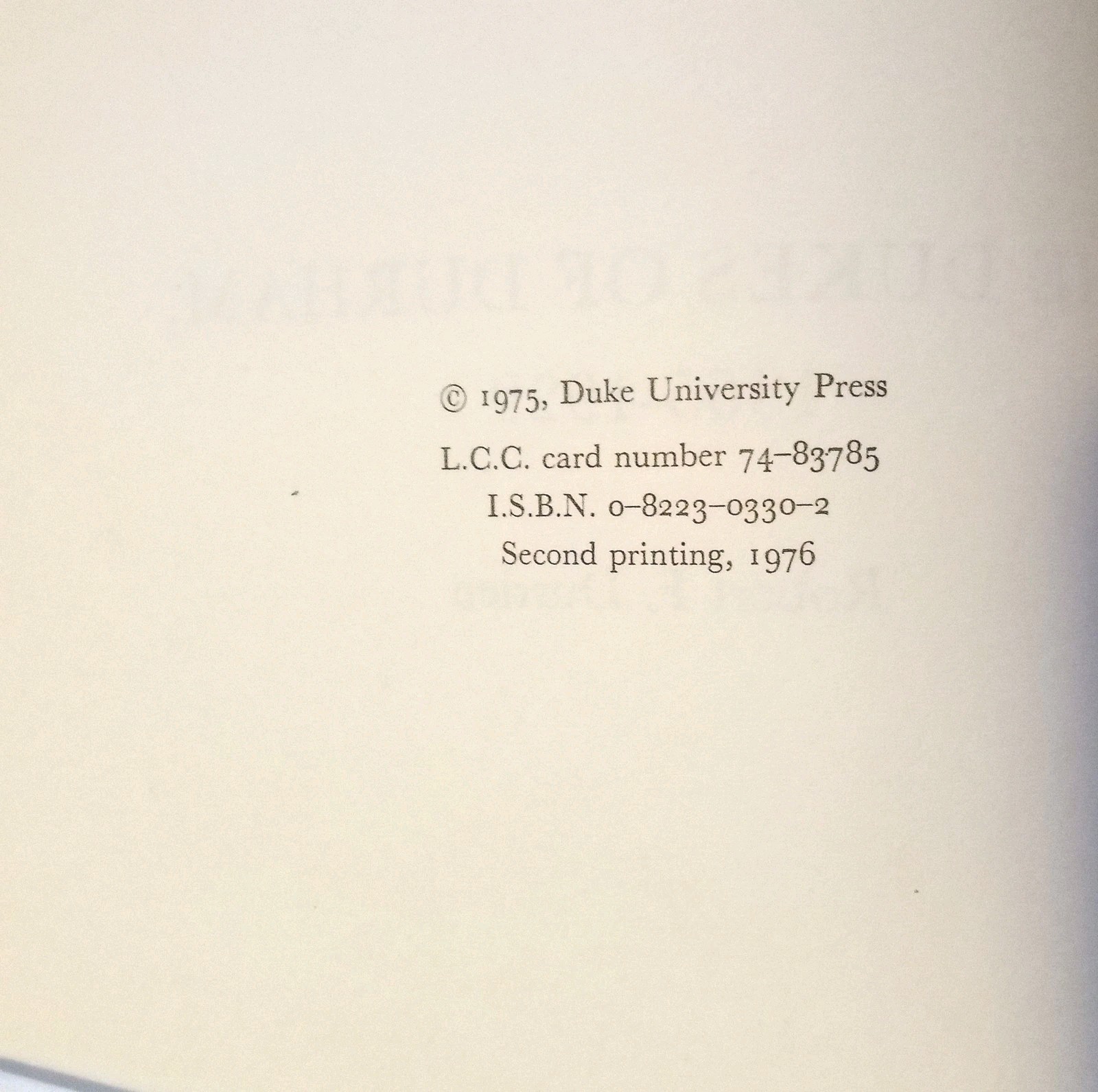1975 Duke University The Dukes of Durham 1865-1929 Robert Durden Press Duke HB