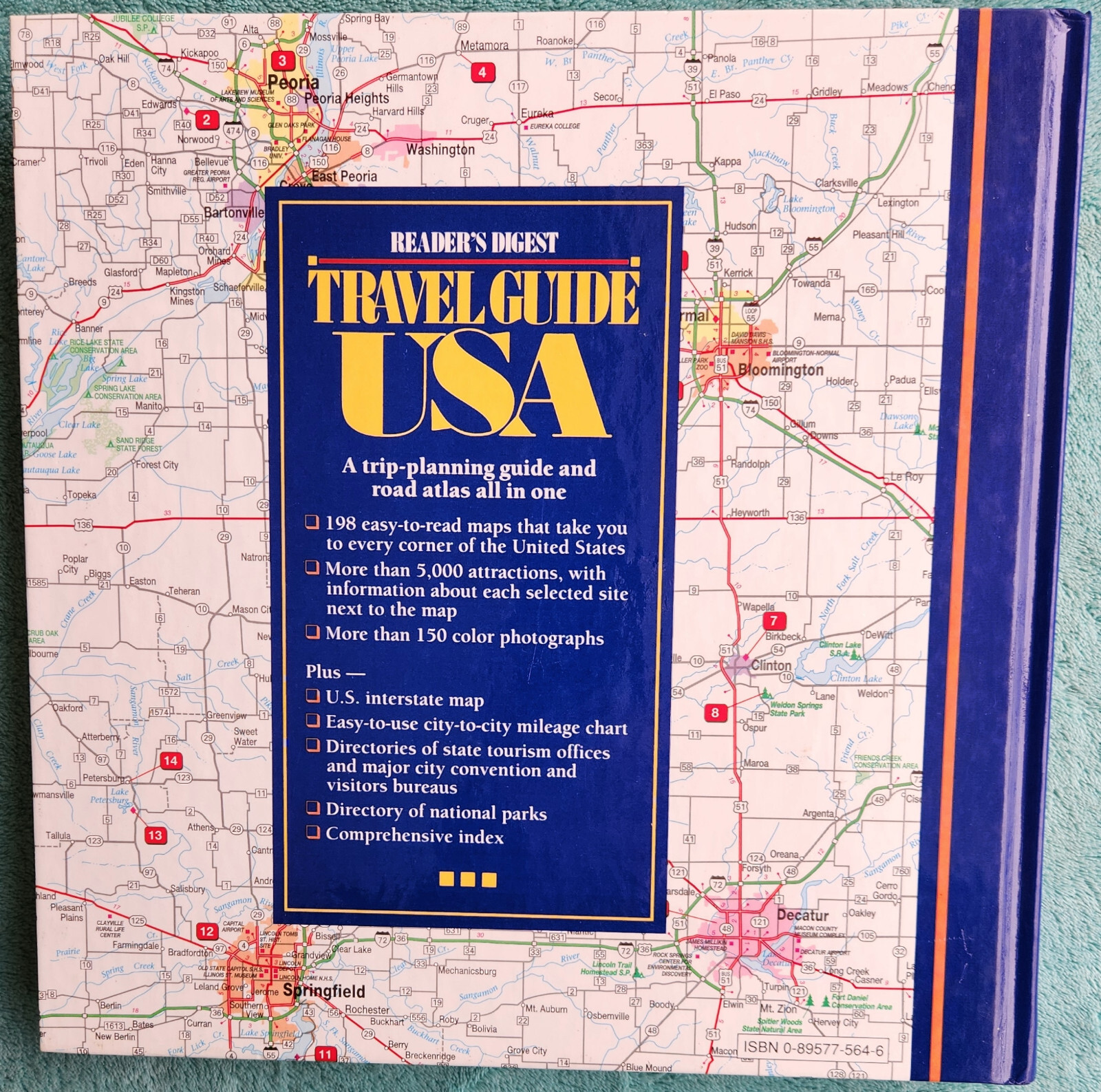 Readers Digest Travel Guide USA 1994 Hardcover 432 Pages Tons Of Photos & Maps