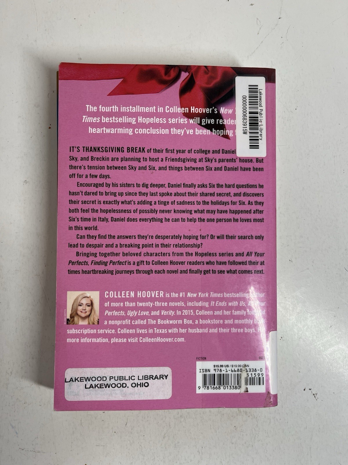 Lot of 6 Colleen Hoover Softcover Romance Paperback Books Ex-Library