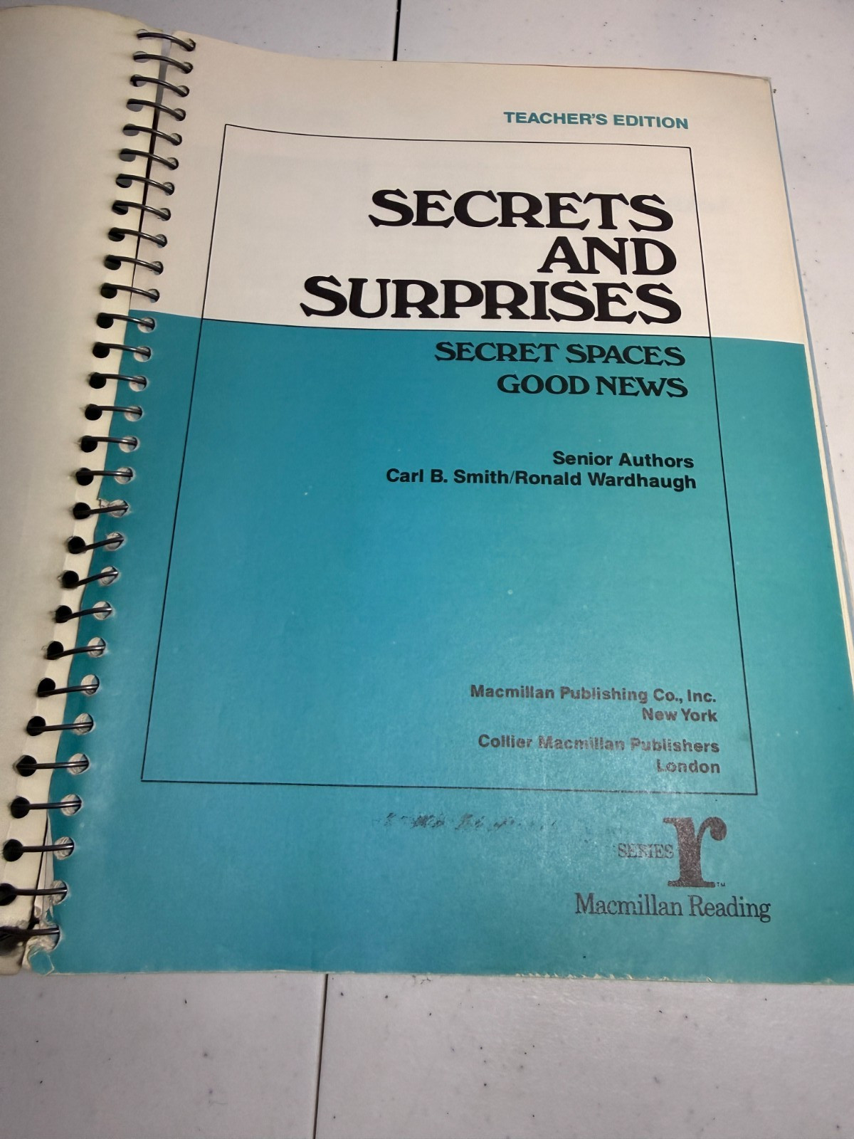 Secrets and Surprises Teachers Edition Series R 1980 Spiral Book