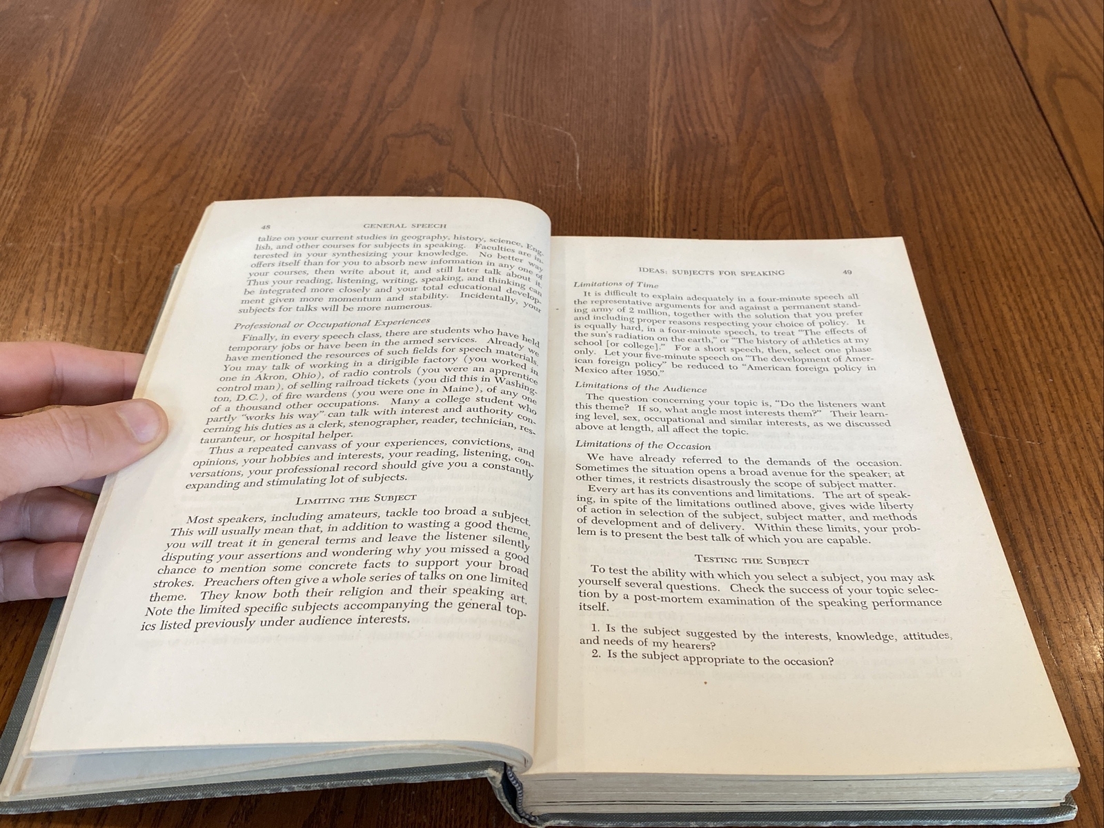 Vtg Essentials of General Speech Baird & Knower McGraw-Hill HC 1st Edition 1949