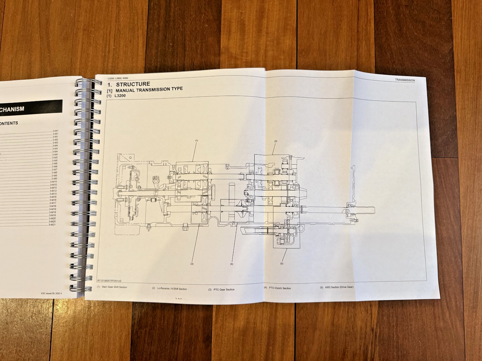 KUBOTA L3200 L3800 Tractor Workshop Manual 2011-2014 – BOUND – COVERS – FOLDOUTS