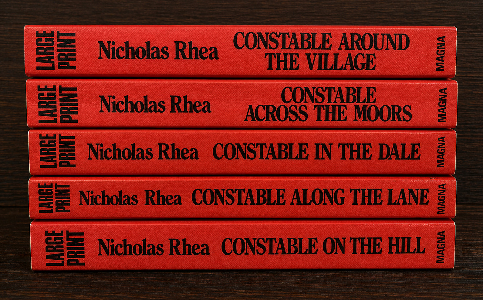 Lot 5 Nicholas Rhea Constable Series Large Print PB Books Ex Library Magna Set