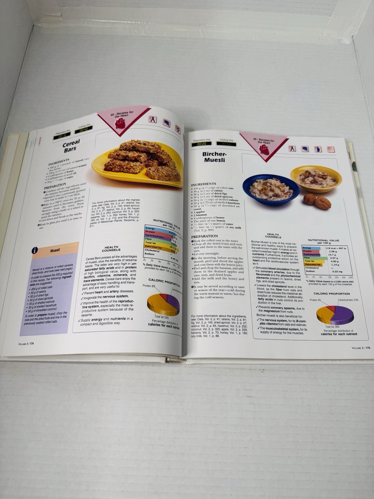 Encyclopedia of Foods Healthy Recipes Volume 3 Only Hardcover Pamplona-Roger MD