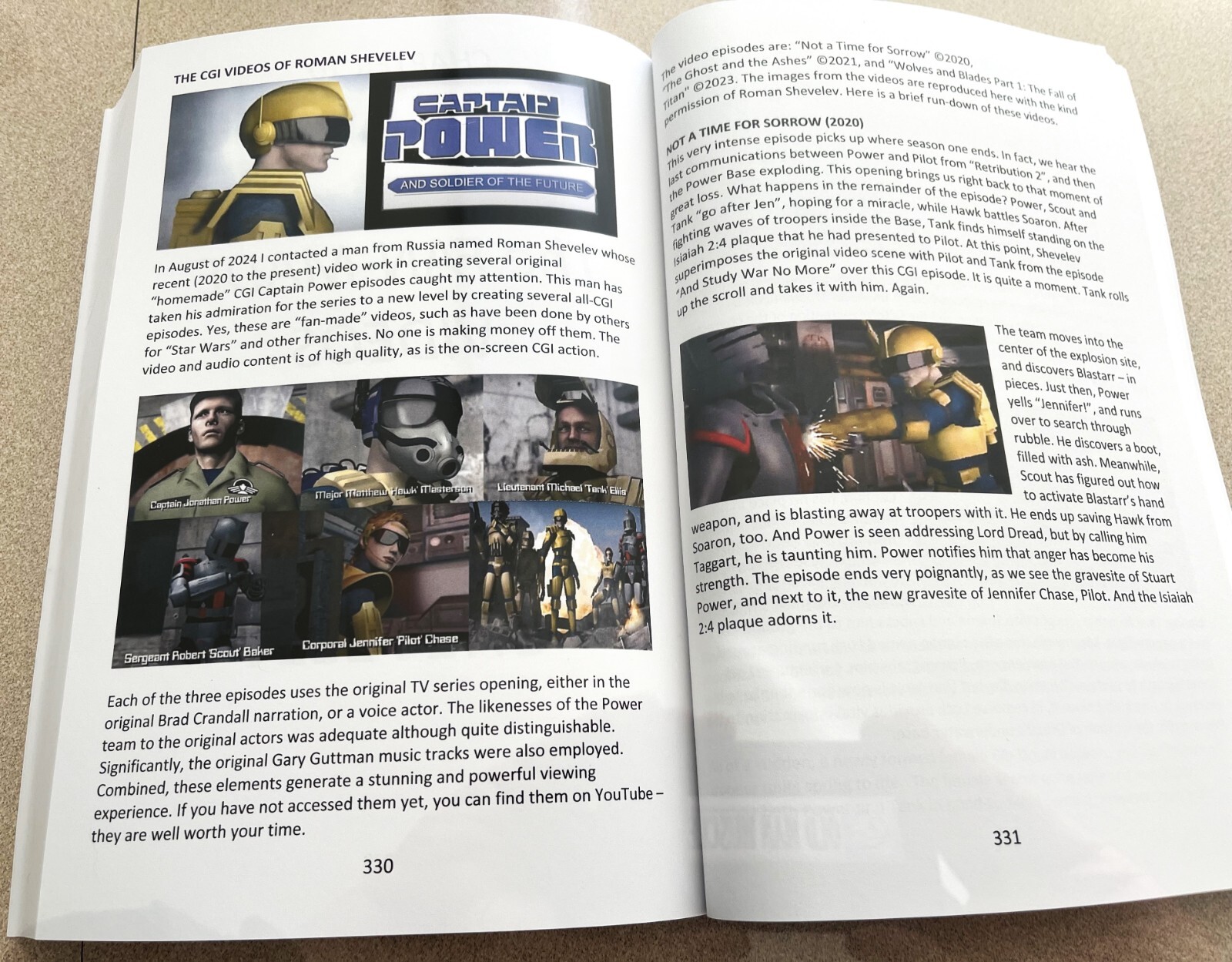 NEW The Captain Power and the Soldiers of the Future Companion Signed/Discounted