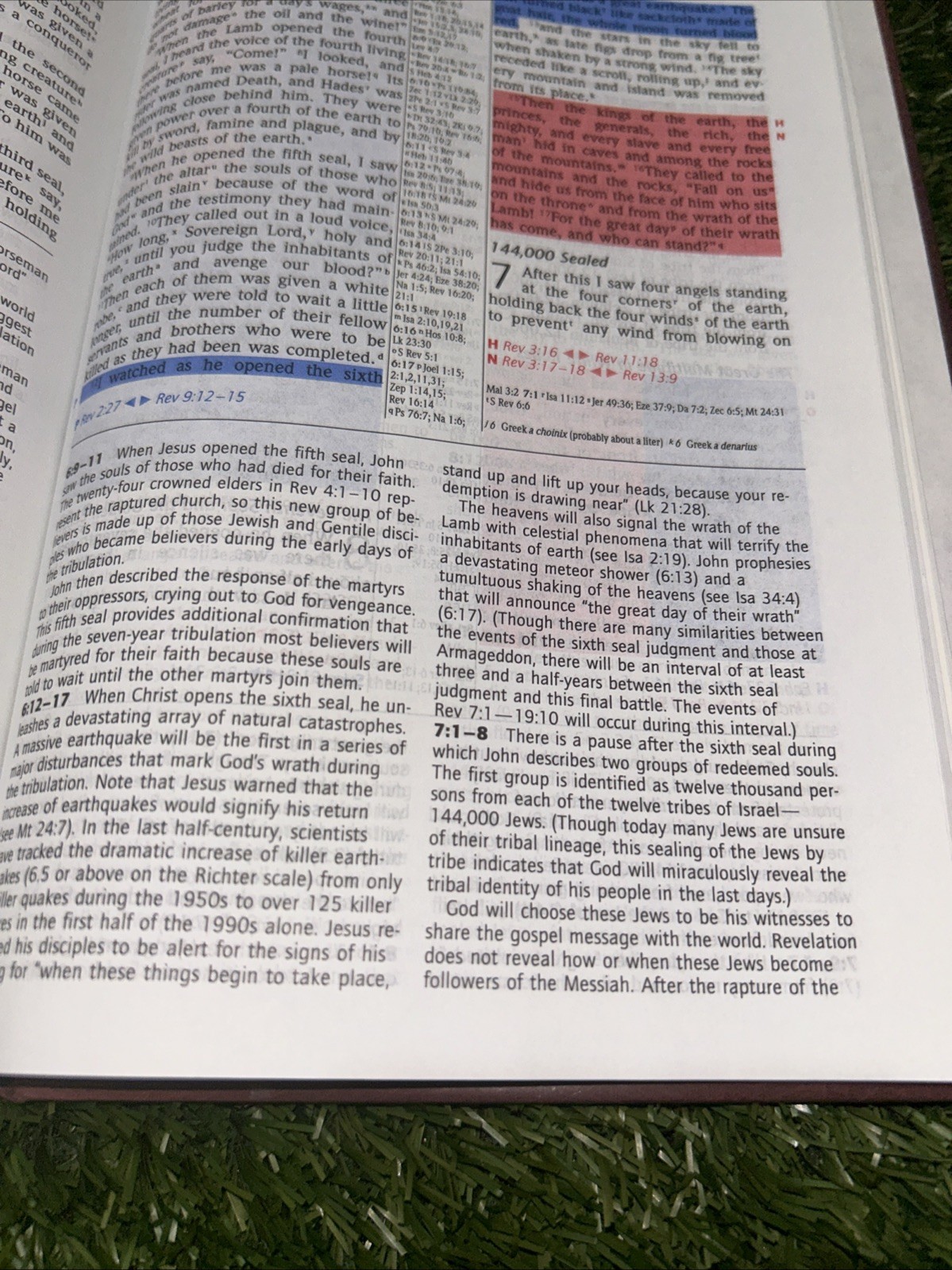 NIV Prophecy Marked Reference Study Bible 1998 Hardcover Text 1984