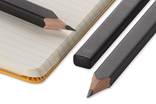 Moleskine Classic Wood Pencils 2B and HB Lead, 1 Count (Pack of 1), Black