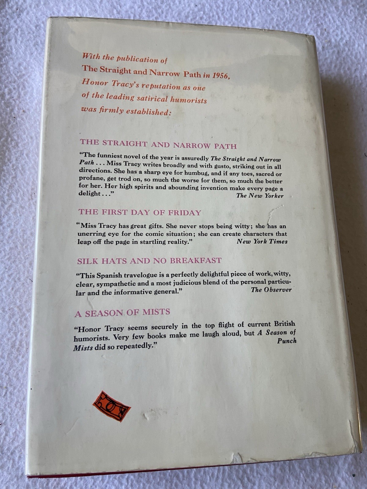 Men at Work by Honor Tracy (1966 HC 1st Edition – British Humor, Pickwick cover)