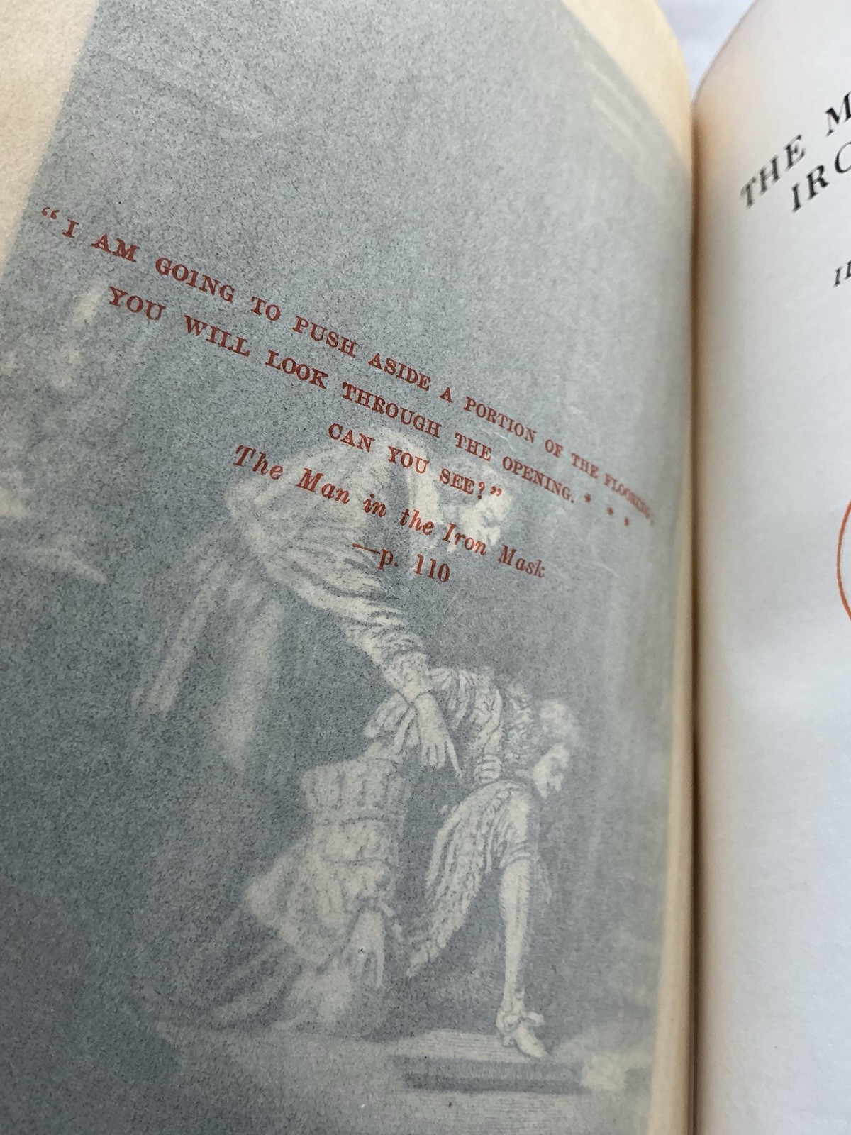 THE MAN IN THE IRON MASK – Alexandre Dumas – ca 1910s – . HC & Illustrated