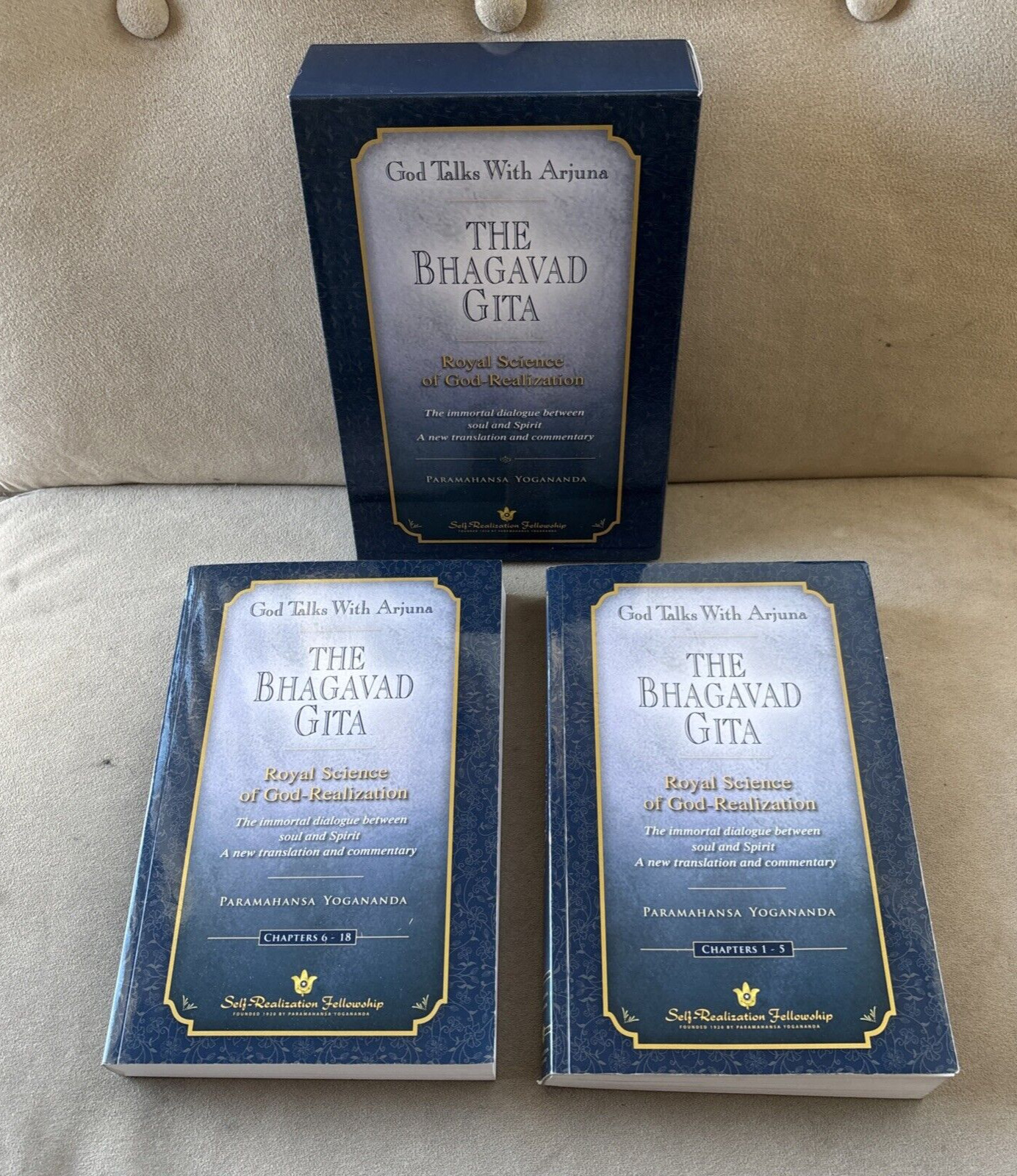 The Bhagavad Gita by Paramahansa Yogananda, 2 Volume Box set