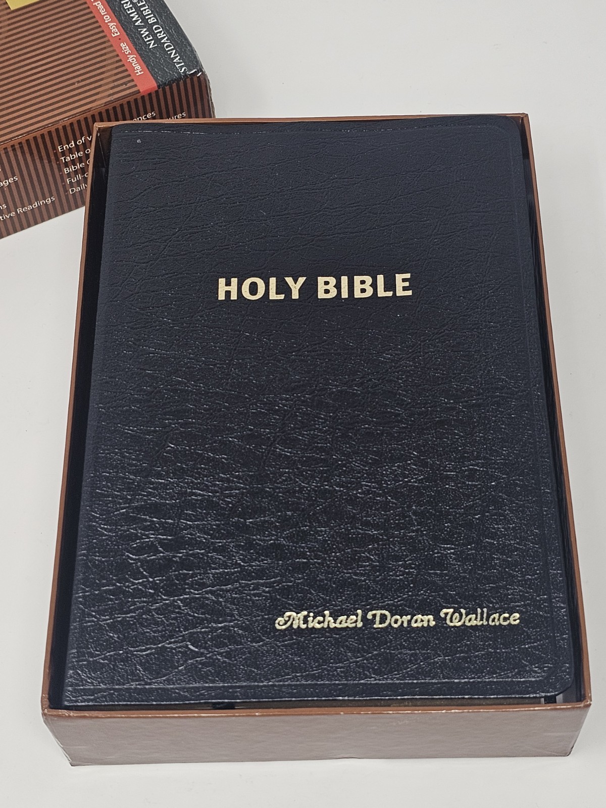 Giant Print Handy Size Bible NASB By Warren Patrick Baker Bonded Leather