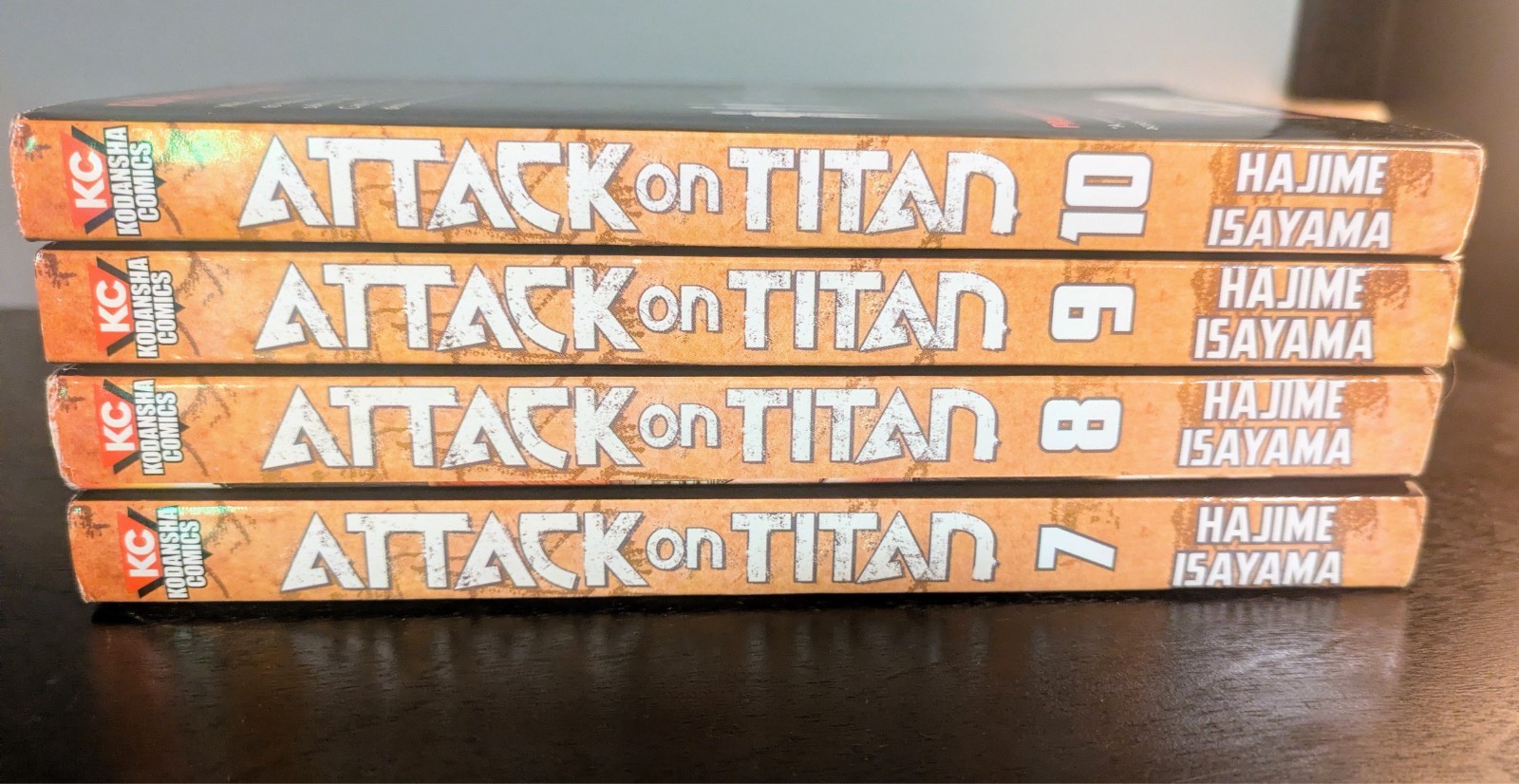 Attack on Titan Volumes 7, 8, 9, & 10 Kodansha Hajime Isayama KC Comics