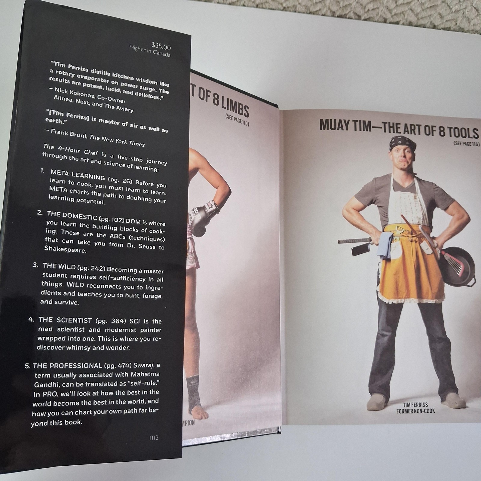 The 4-Hour Chef Timothy Ferriss New Harvest Black HC DJ Illustrated 2012 USA