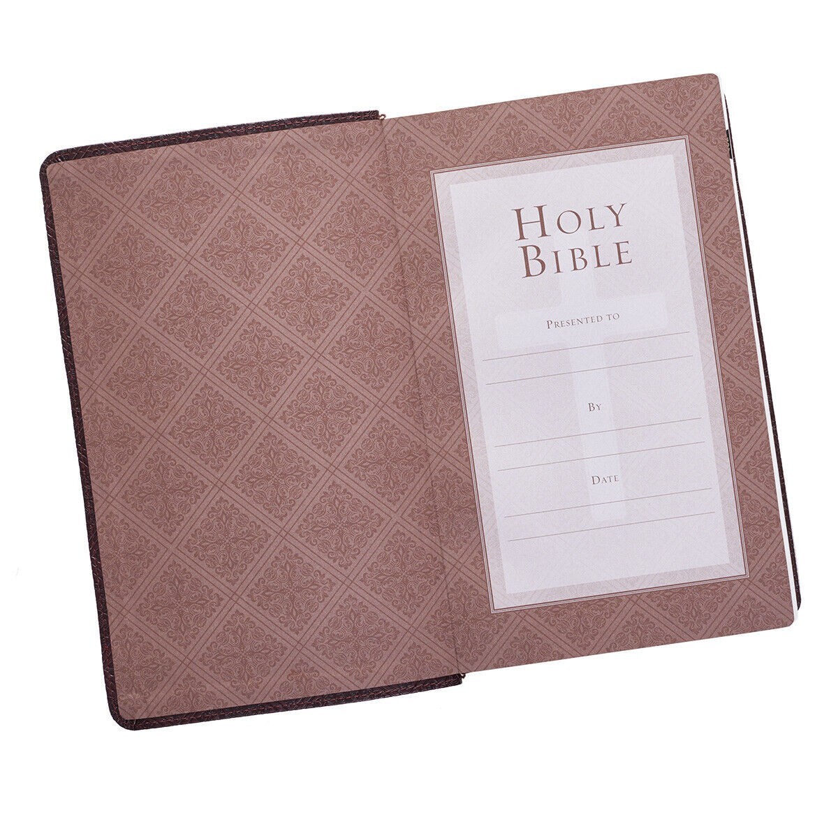 The Holy Bible KJV Giant Print Indexed Jesus Words In Red / Dark Brown
